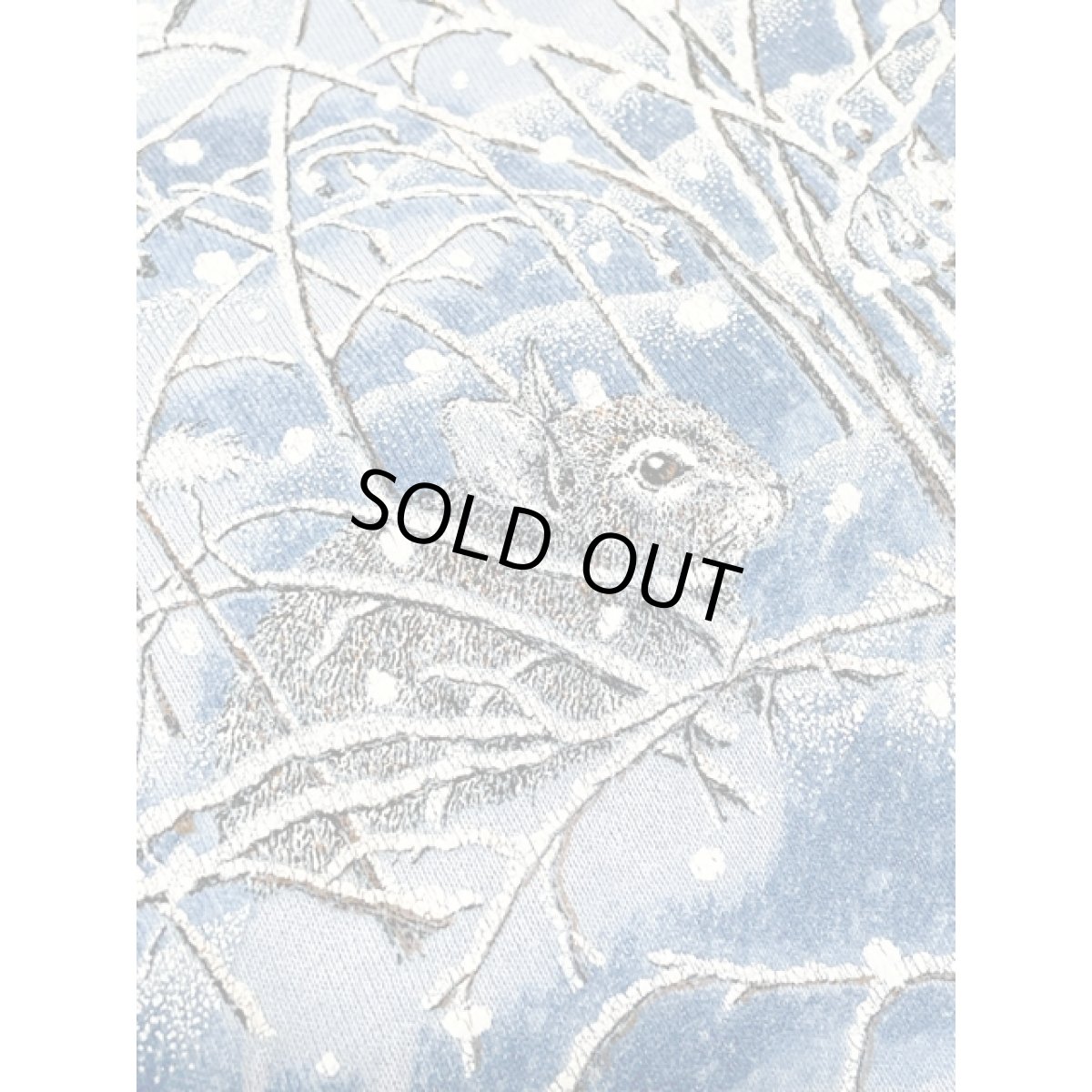 画像10: うさぎ ラビット 雪景色 ライトブルー レトロ アメリカ古着 ヴィンテージスウェット  (10)