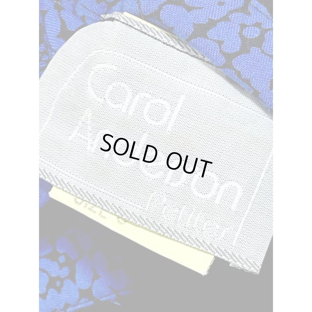 画像13: アート調 ブルー ブラック 長袖 レトロ アメリカ古着 ヴィンテージワンピース (13)