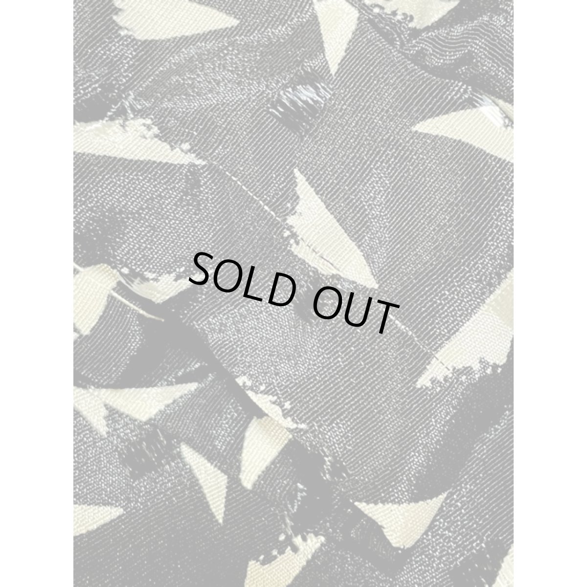 画像13: アート調 モノクロ ウエストゴム 長袖 レトロ アメリカ古着 ヴィンテージワンピース (13)