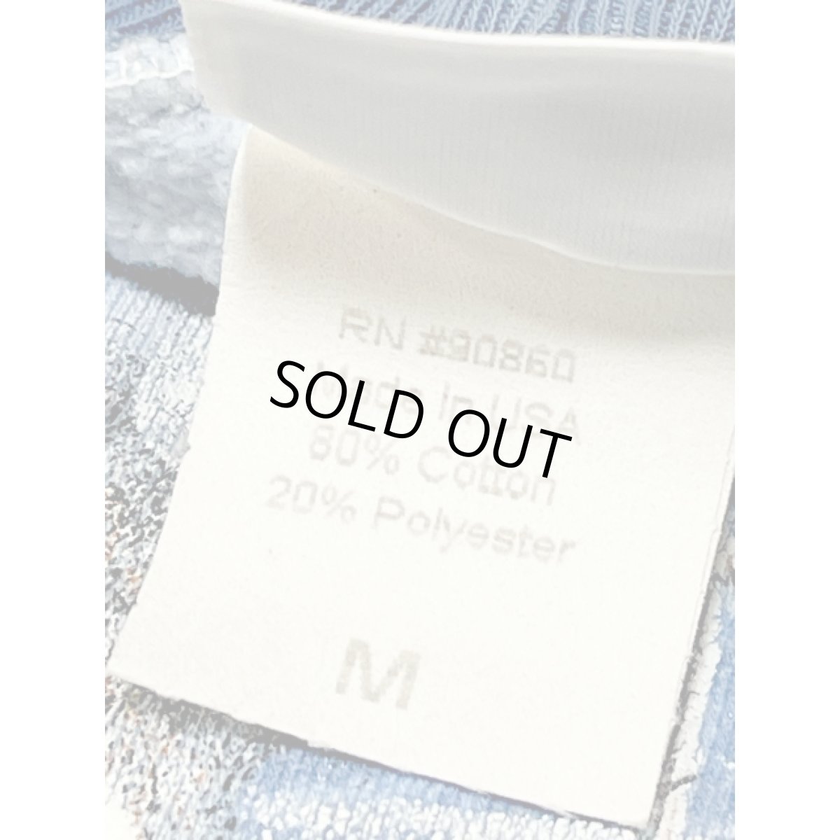 画像15: うさぎ ラビット 雪景色 ライトブルー レトロ アメリカ古着 ヴィンテージスウェット  (15)