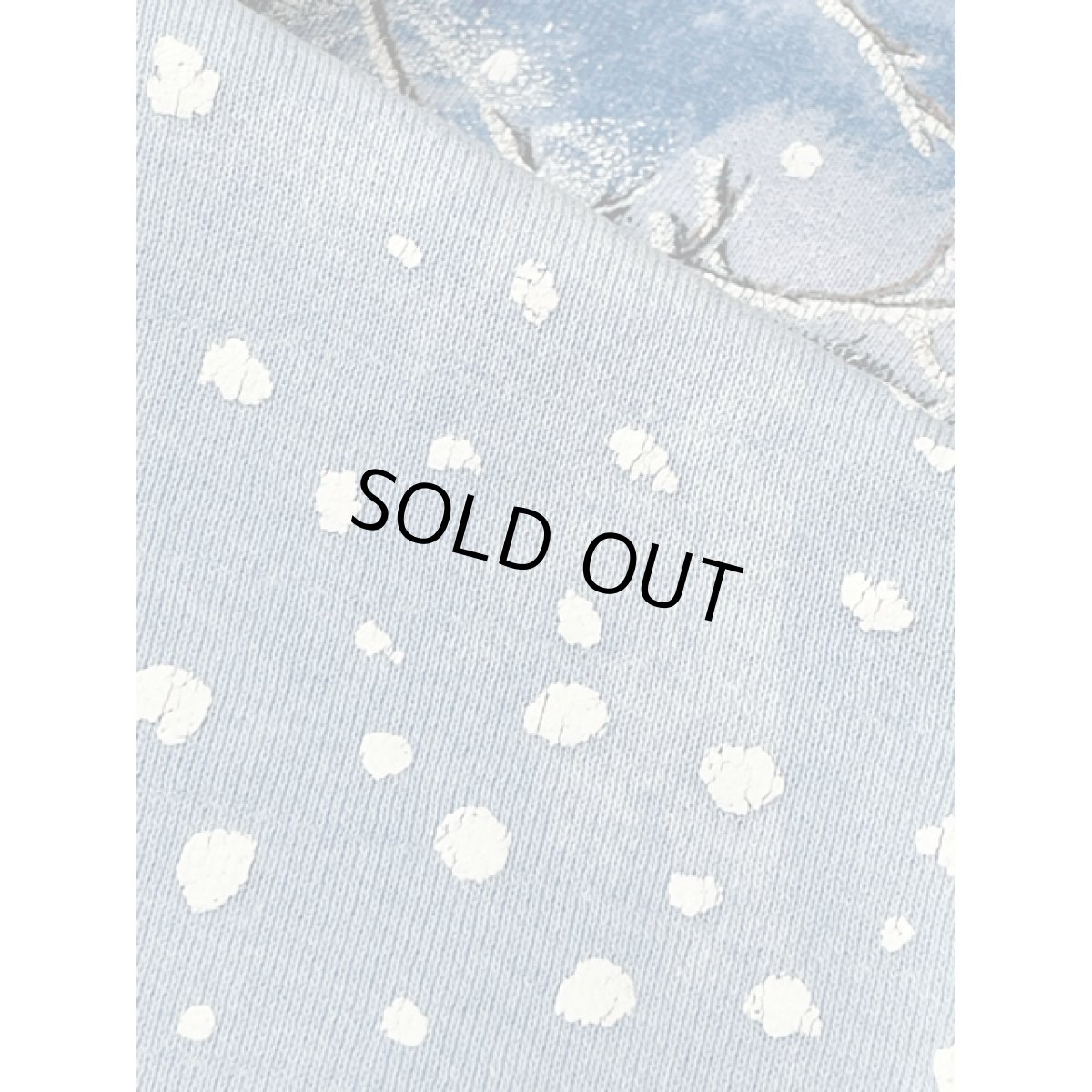 画像20: うさぎ ラビット 雪景色 ライトブルー レトロ アメリカ古着 ヴィンテージスウェット  (20)