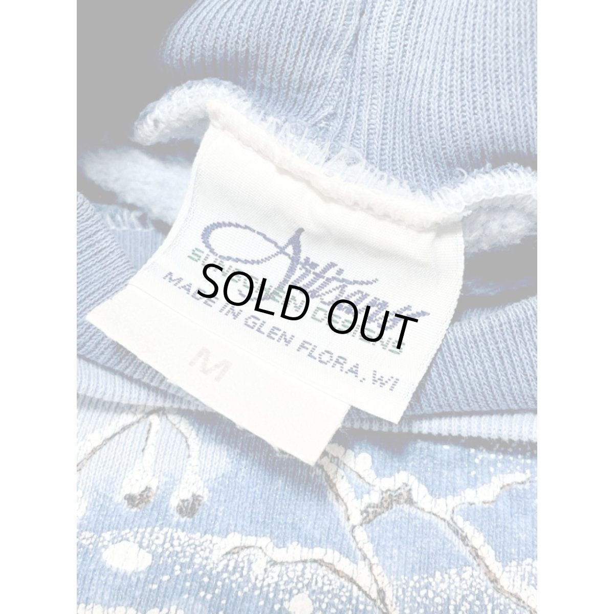 画像14: うさぎ ラビット 雪景色 ライトブルー レトロ アメリカ古着 ヴィンテージスウェット  (14)