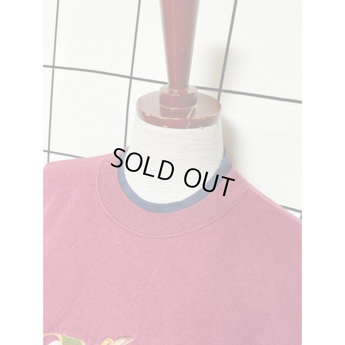 画像4: 犬 ドッグ チェック 刺繍 レトロ Mexico 古着 ヴィンテージスウェット (4)