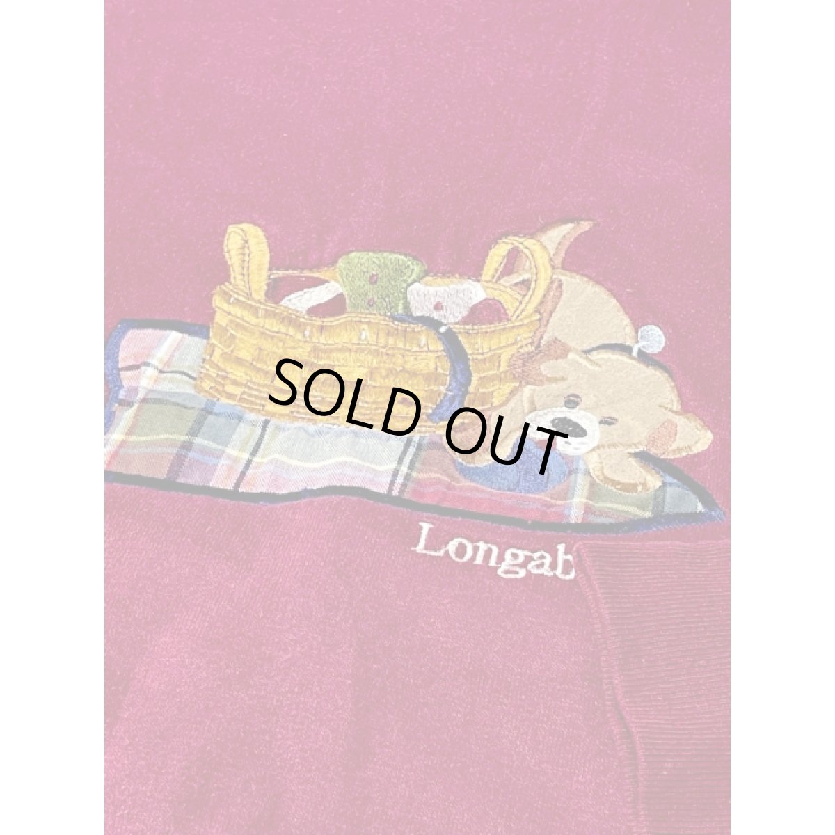 画像9: 犬 ドッグ チェック 刺繍 レトロ Mexico 古着 ヴィンテージスウェット (9)