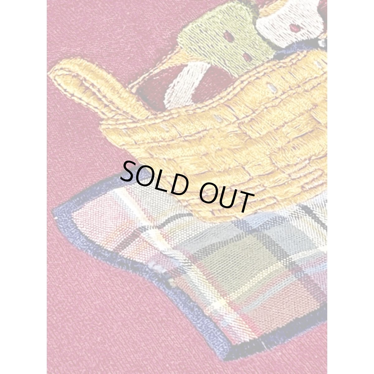 画像10: 犬 ドッグ チェック 刺繍 レトロ Mexico 古着 ヴィンテージスウェット (10)