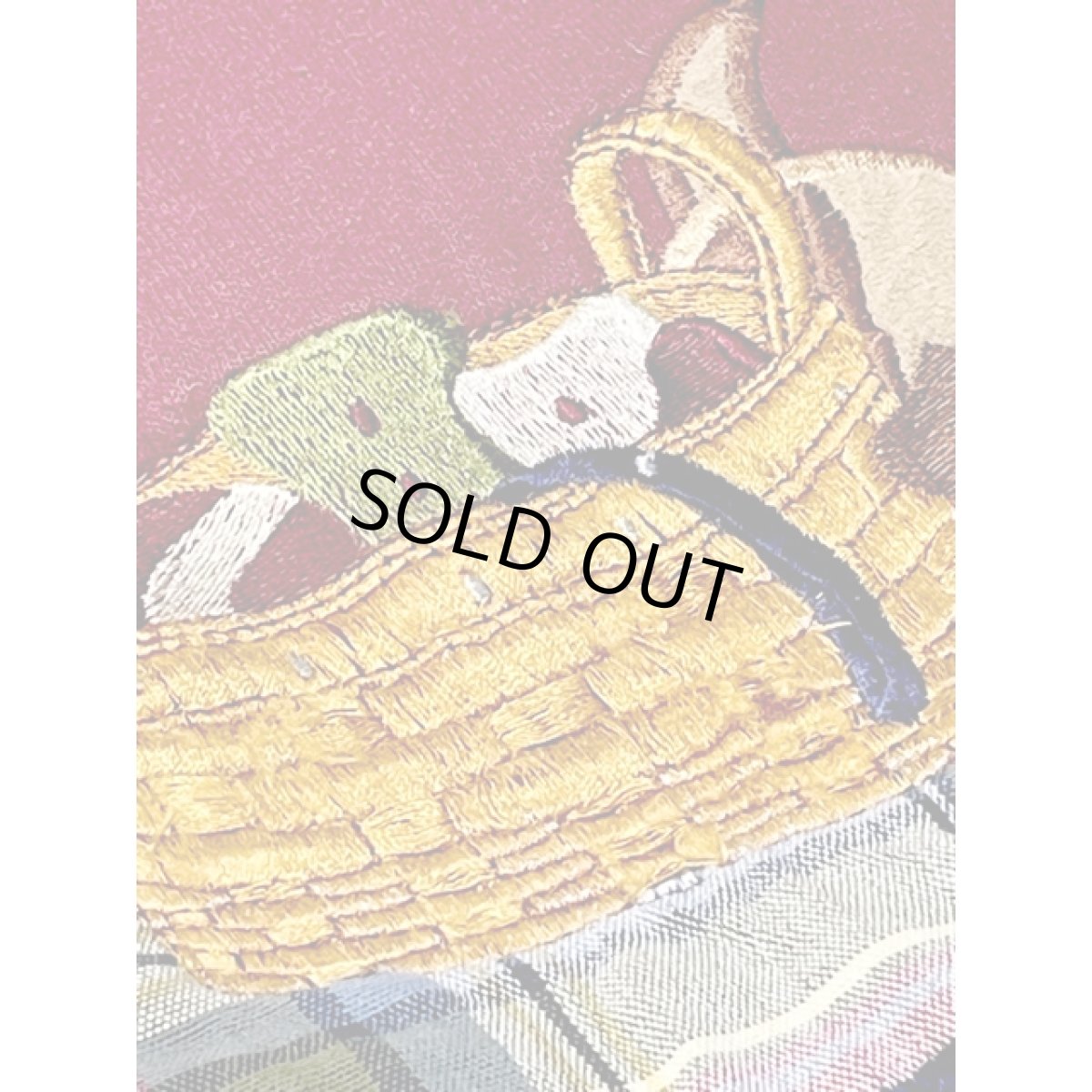 画像12: 犬 ドッグ チェック 刺繍 レトロ Mexico 古着 ヴィンテージスウェット (12)