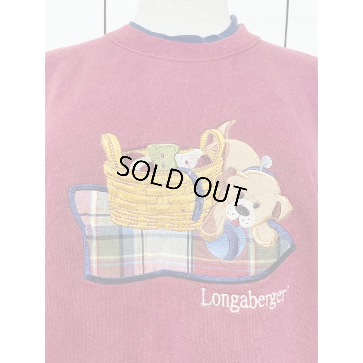 画像7: 犬 ドッグ チェック 刺繍 レトロ Mexico 古着 ヴィンテージスウェット (7)