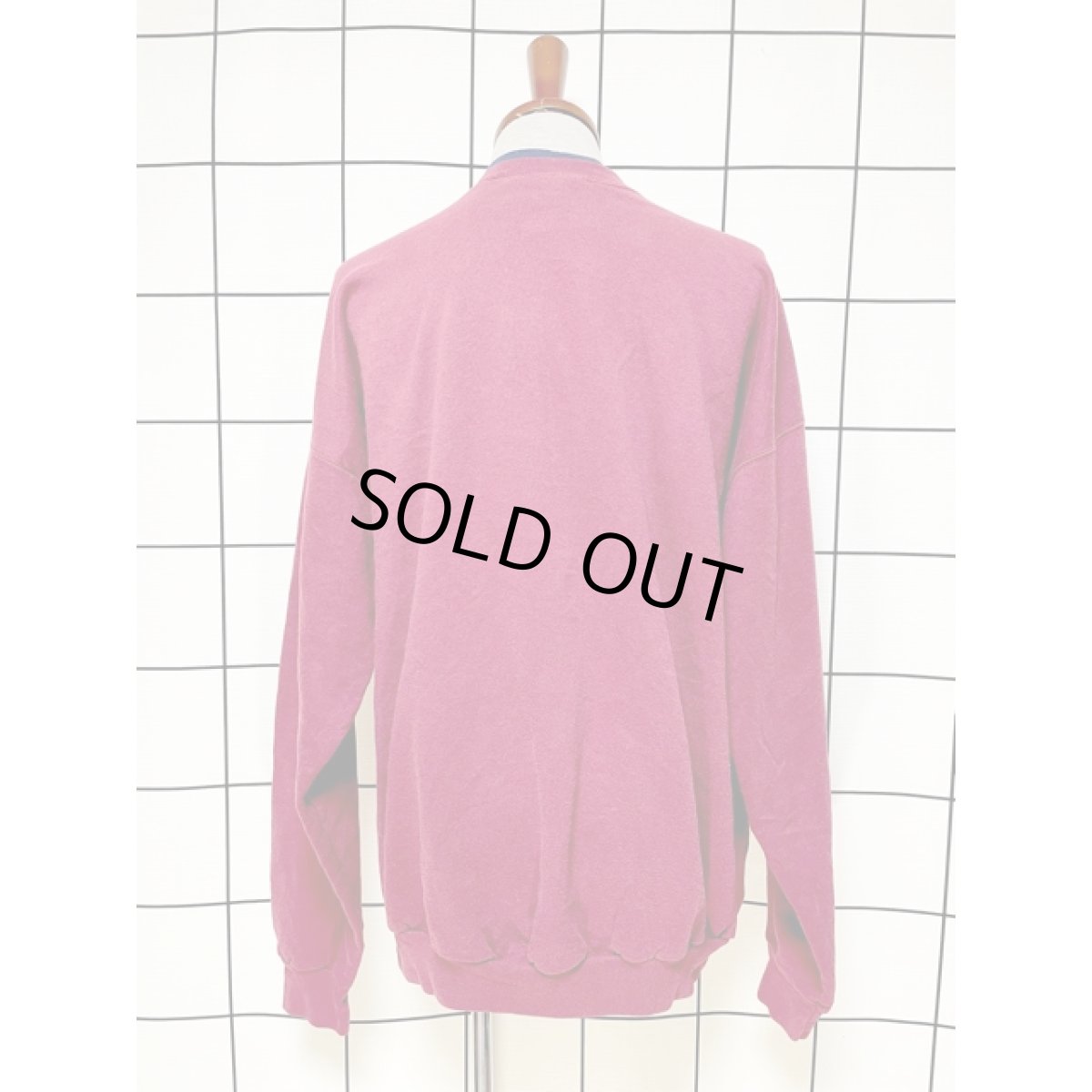 画像2: 犬 ドッグ チェック 刺繍 レトロ Mexico 古着 ヴィンテージスウェット (2)