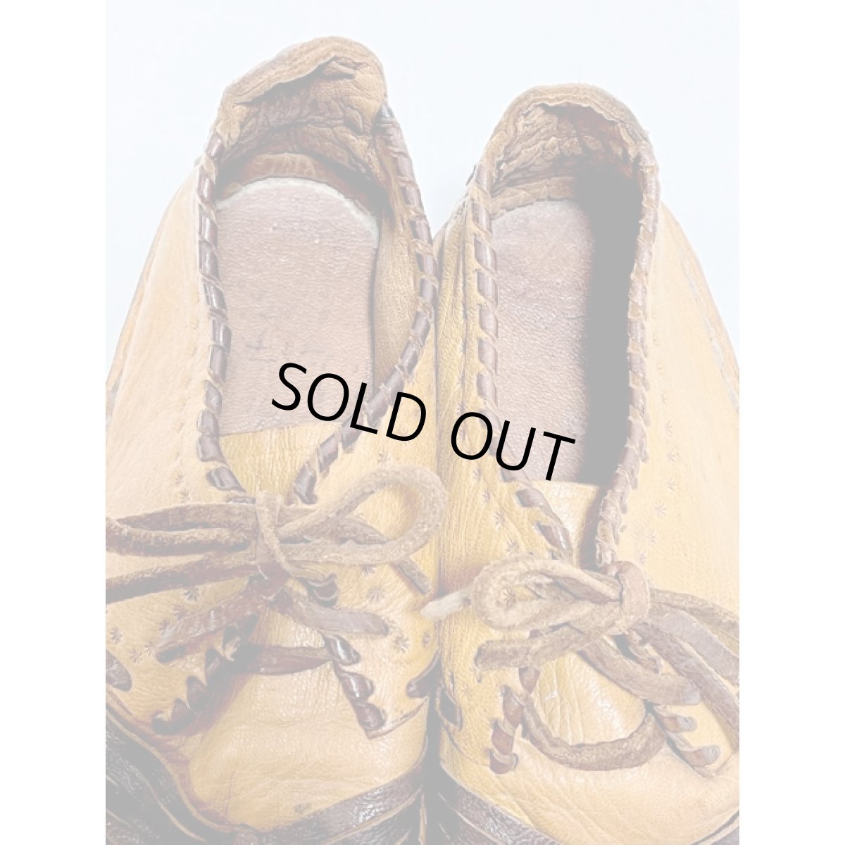 画像9: レザー 編み上げ レトロ 古着 靴 ヴィンテージシューズ (9)