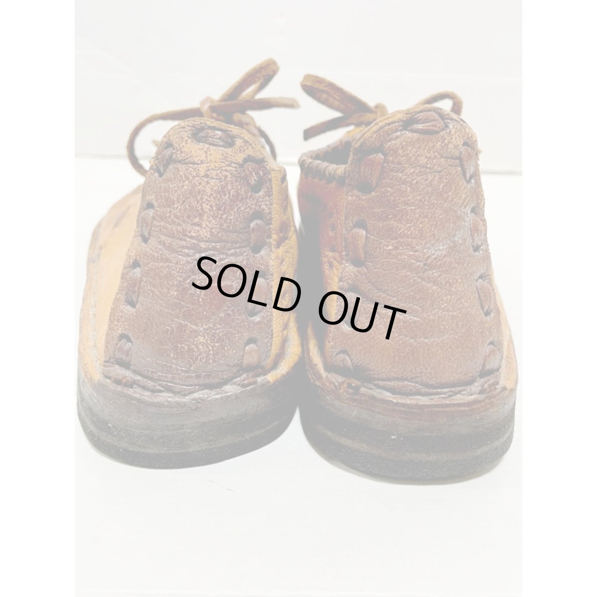 画像12: レザー 編み上げ レトロ 古着 靴 ヴィンテージシューズ (12)