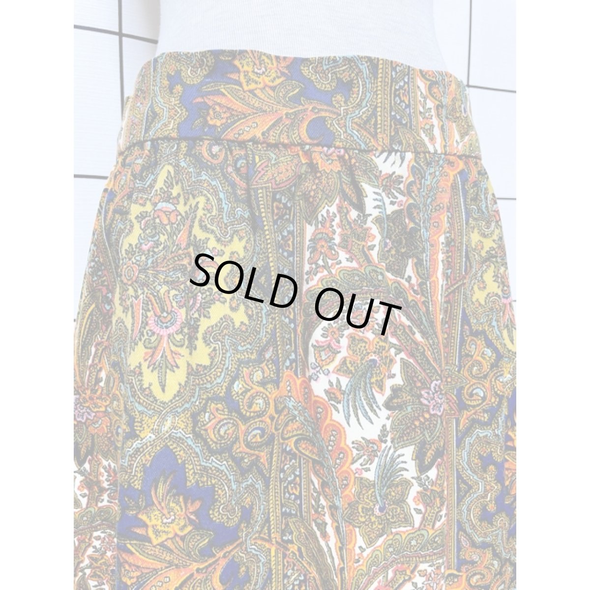 画像2: フォークロア模様 TALON レトロ アメリカ古着 ヴィンテージスカート (2)