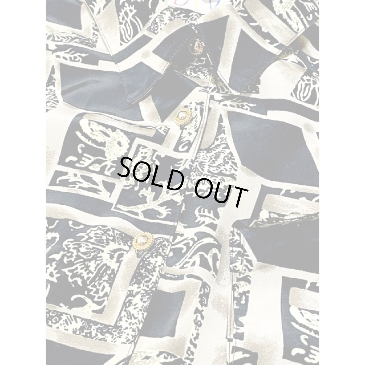 画像8: アート柄 レトロ アメリカ古着 シャツ ヴィンテージブラウス (8)