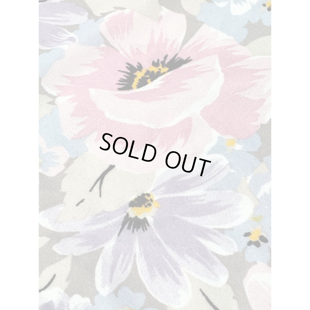 画像11: 花柄 襟切り替え UNIONMADE ウエストゴム レトロ 長袖 アメリカ古着 ヴィンテージワンピース (11)