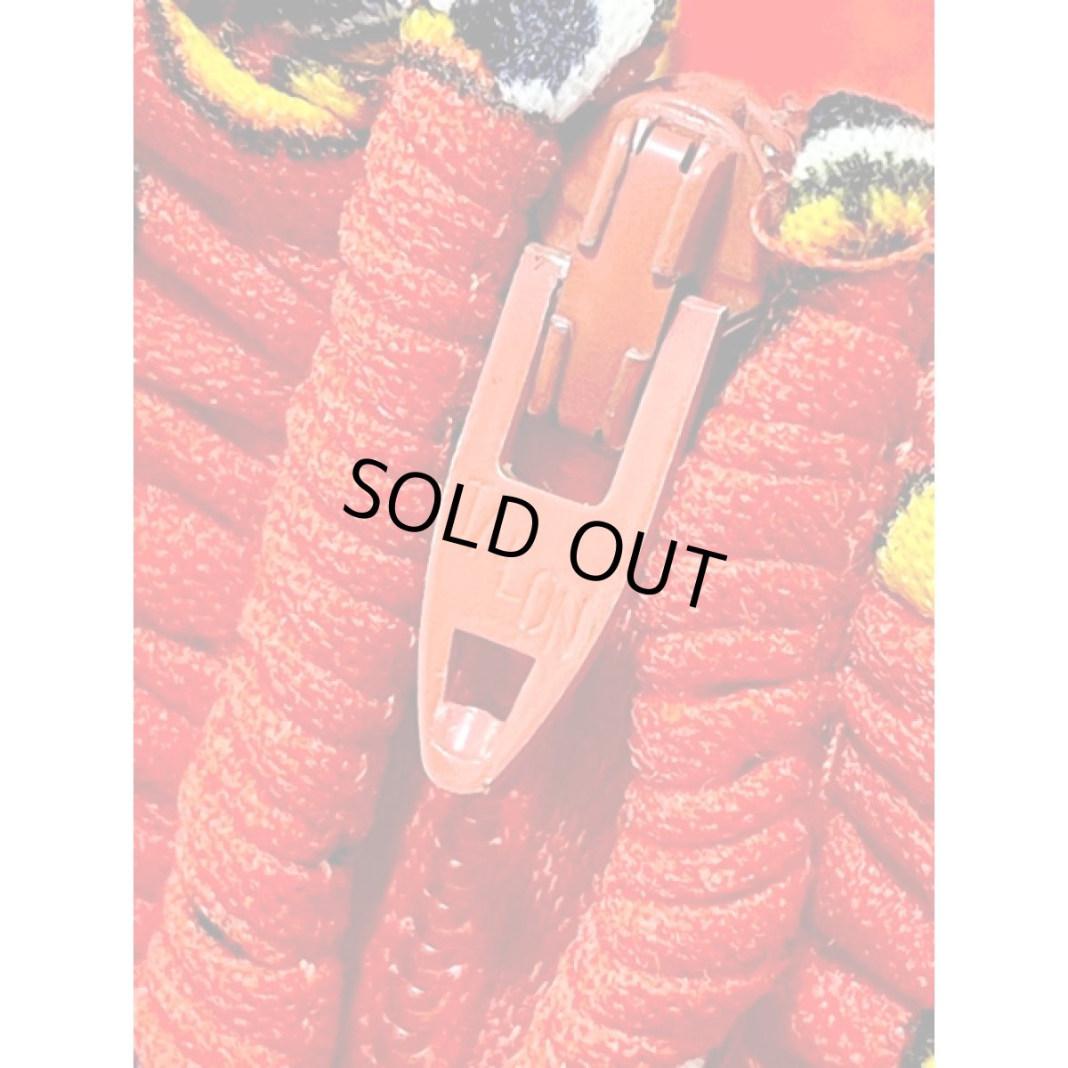 画像15: ドット ペイズリーモチーフ タートルネック レッド ウエストゴム レトロ 長袖 アメリカ古着 ヴィンテージワンピース (15)