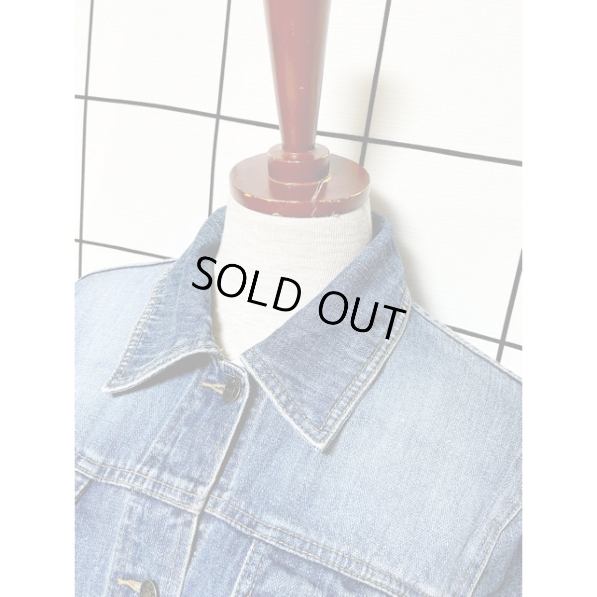 画像4: デニムジャケット USEDらしい色落ち レトロ 古着 (4)