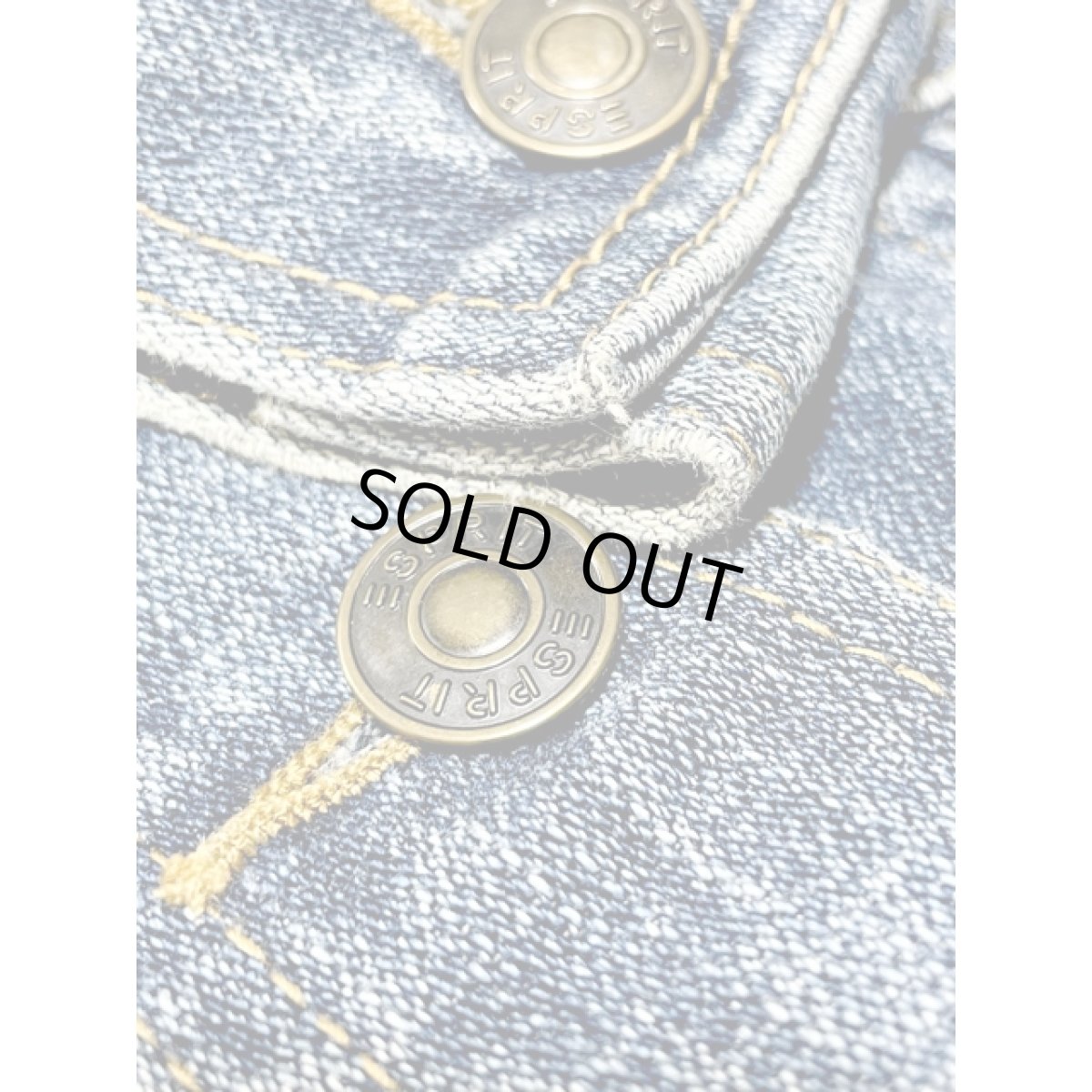 画像9: デニムジャケット USEDらしい色落ち レトロ 古着 (9)