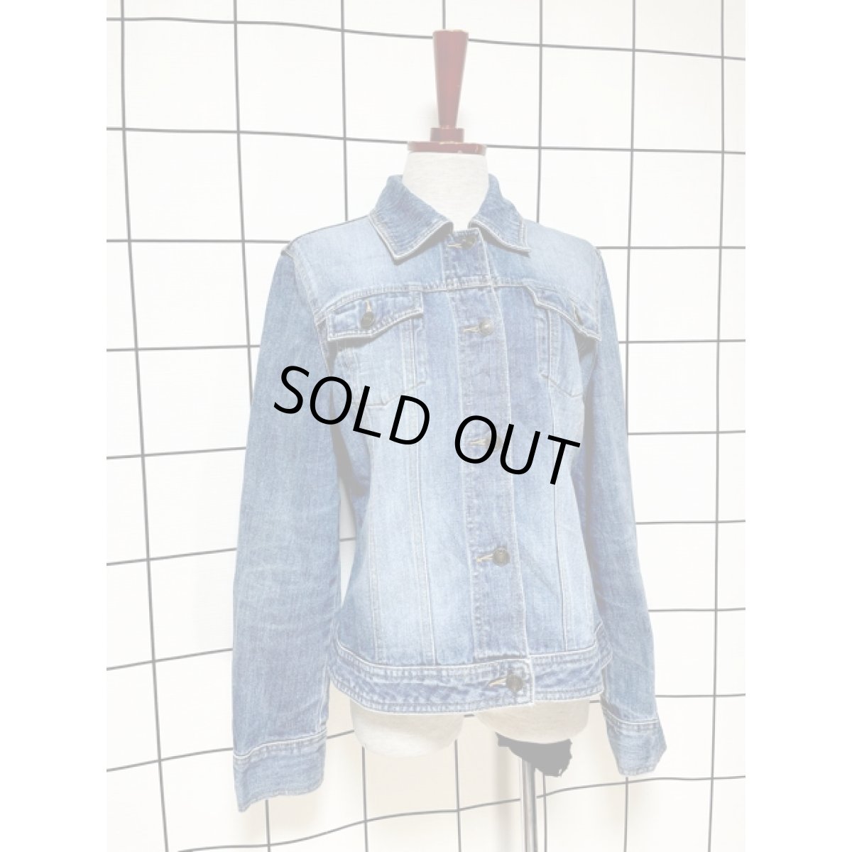 画像3: デニムジャケット USEDらしい色落ち レトロ 古着 (3)