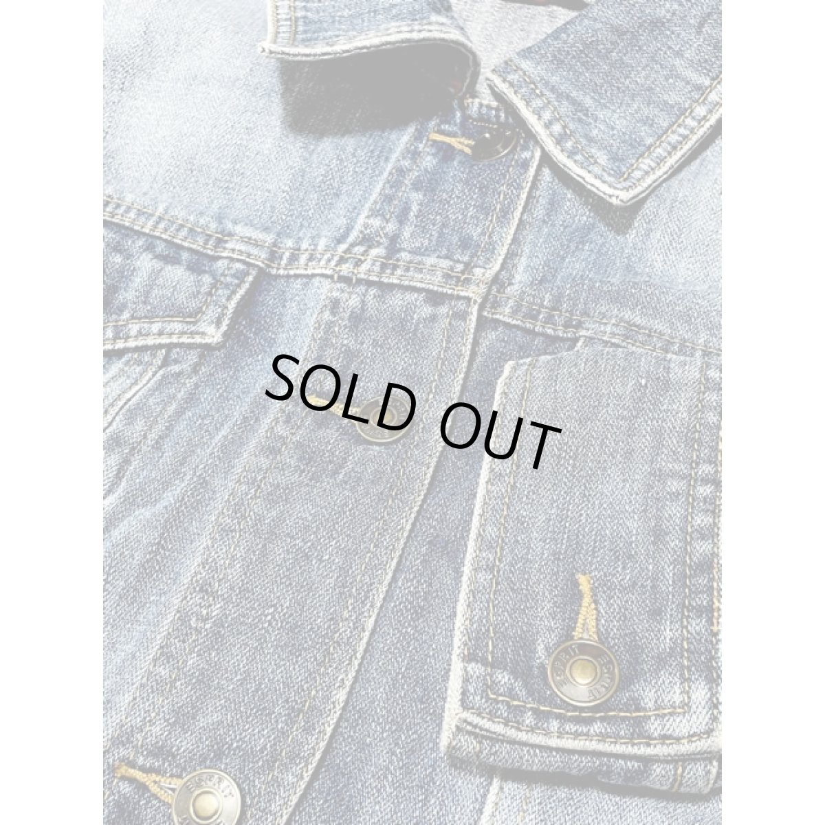 画像8: デニムジャケット USEDらしい色落ち レトロ 古着 (8)