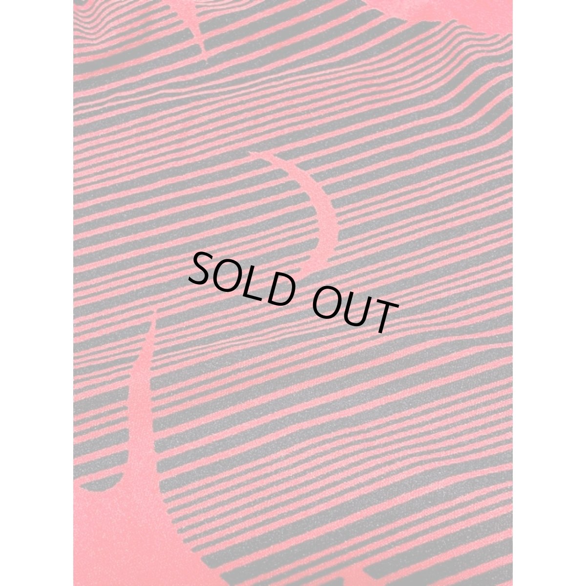 画像11: アシンメトリーフリル ストライプ レッド ブラック ウエストゴム レトロ アメリカ古着 ヴィンテージワンピース (11)