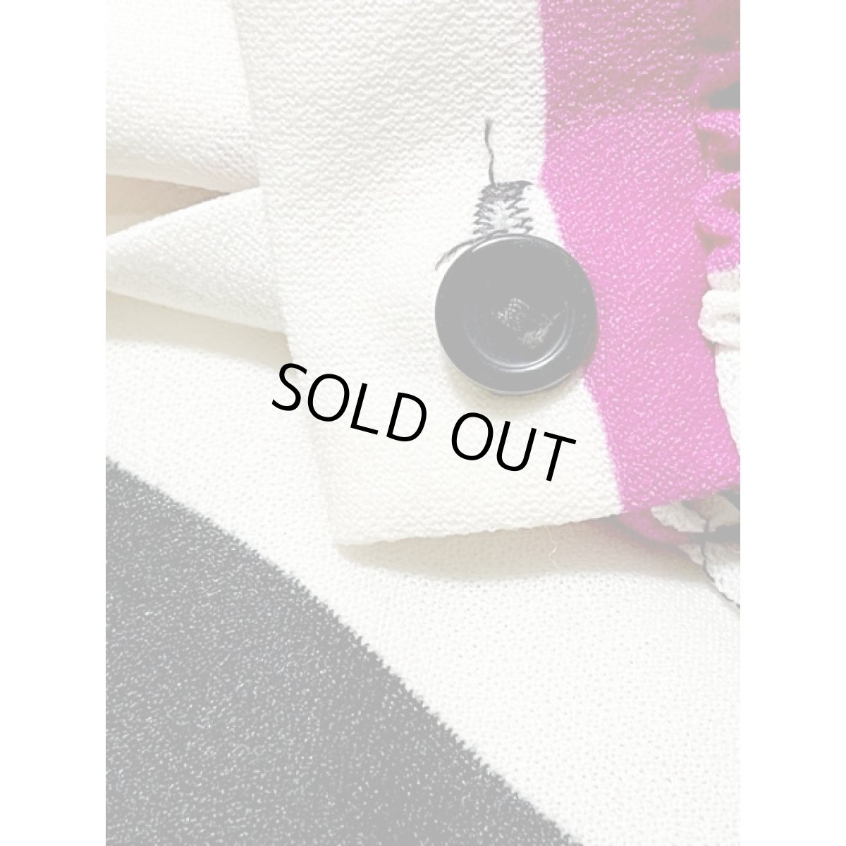 画像12: リボンベルト付 ストライプ ウエストゴム レトロ 長袖 アメリカ古着 ヴィンテージワンピース  (12)