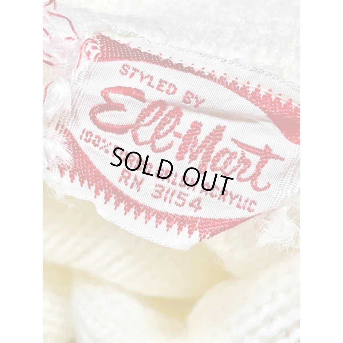 画像12: ボーダー タートルネック ホワイト ピンク レトロ アメリカ古着 ヴィンテージ ニットベスト (12)