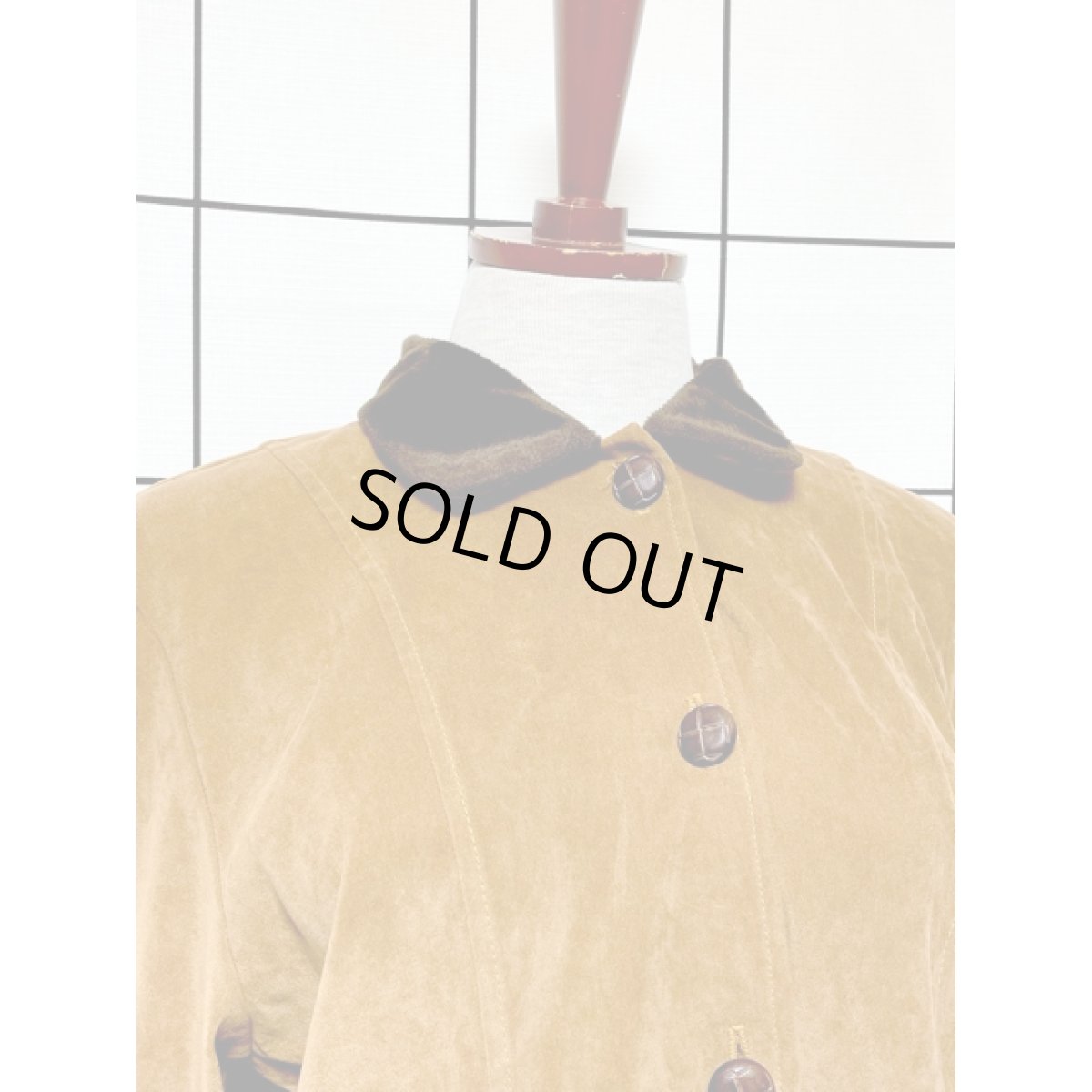 画像5: ベロア レトロ アメリカ古着 ヴィンテージジャケット (5)