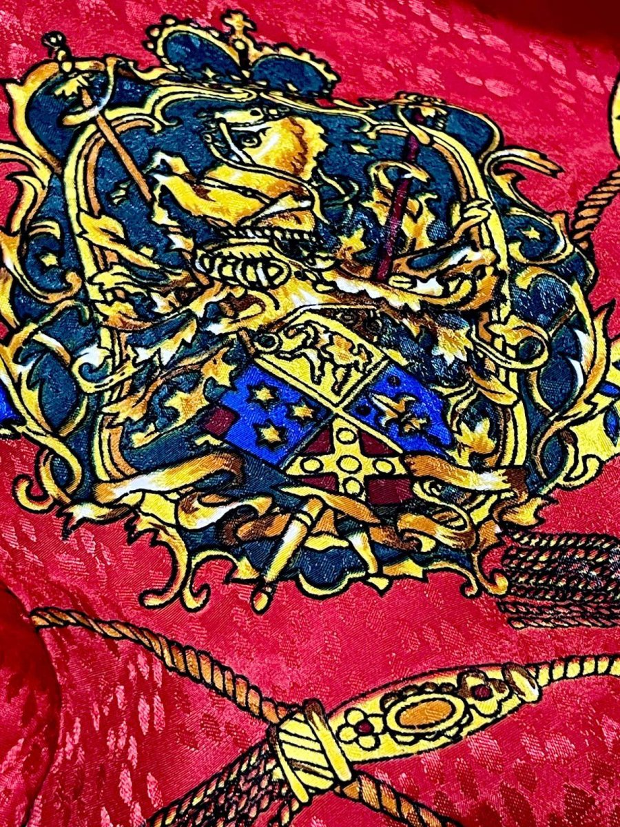 画像11: 【2500円均一対象商品】スカーフ柄 ジップアップ アメリカ古着 ジャンパー ヴィンテージブルゾンジャケット (11)