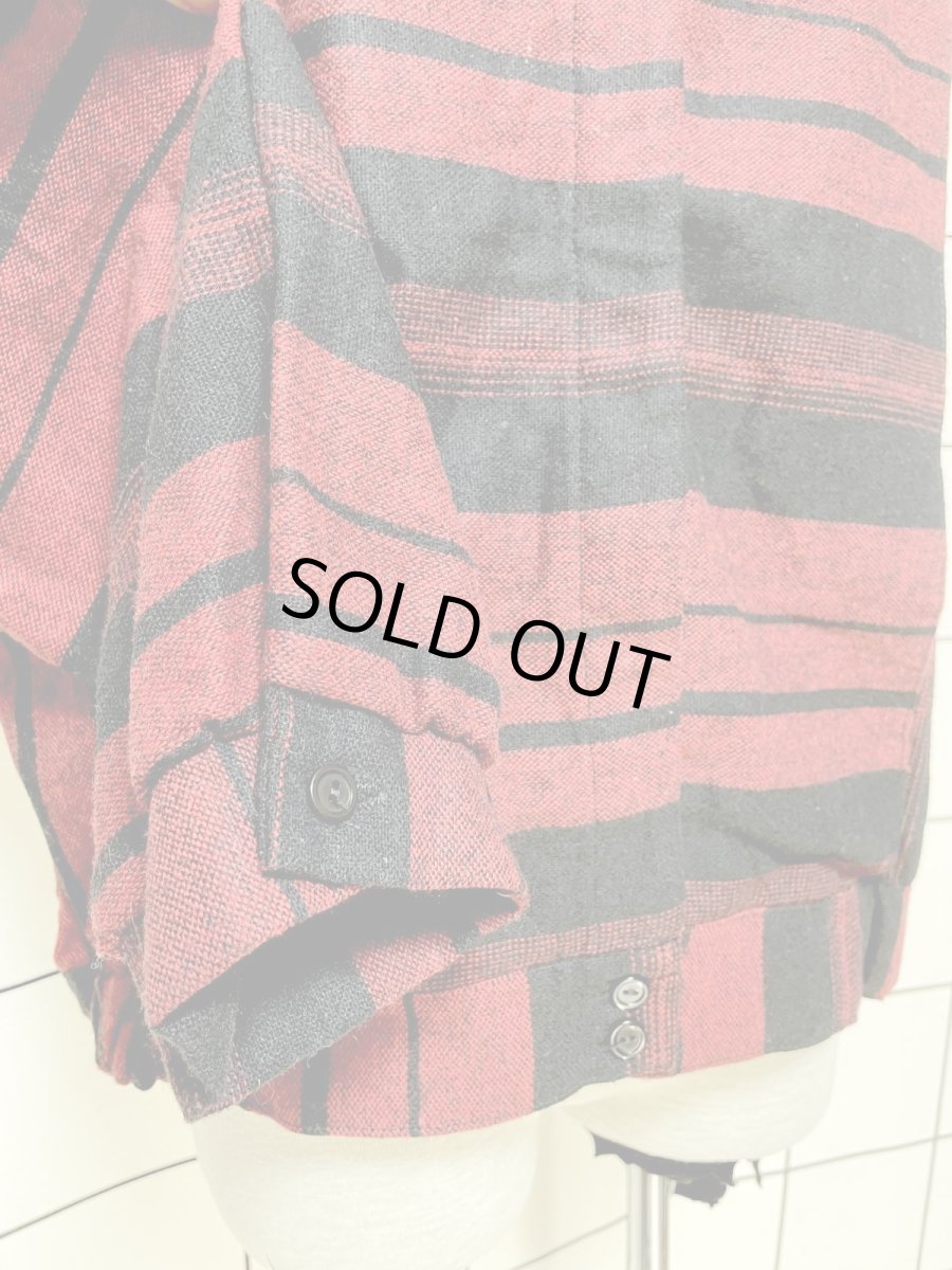 画像7: ボーダー レトロ アメリカ古着 ヴィンテージジャケット (7)