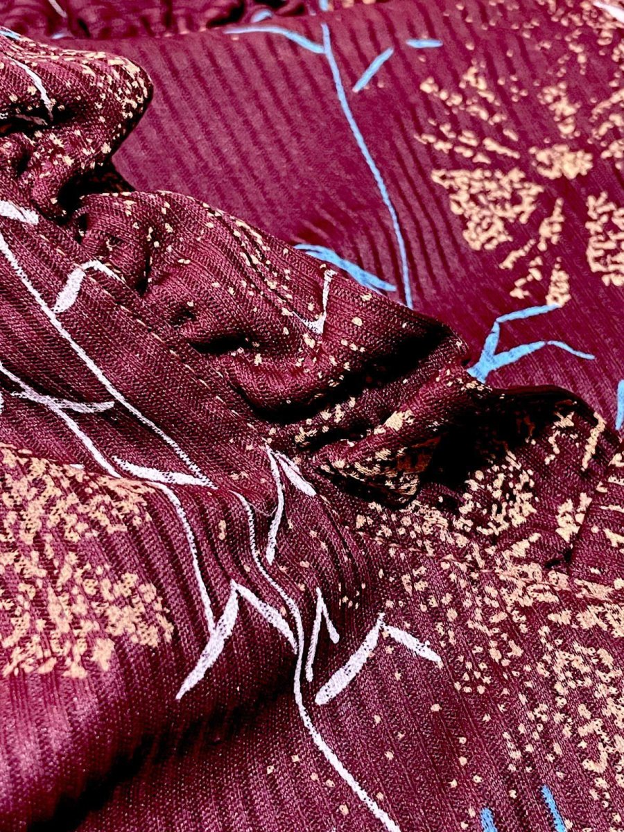 画像15: 首元フリル 花柄 ストライプ レトロ USA古着 ヴィンテージワンピース (15)