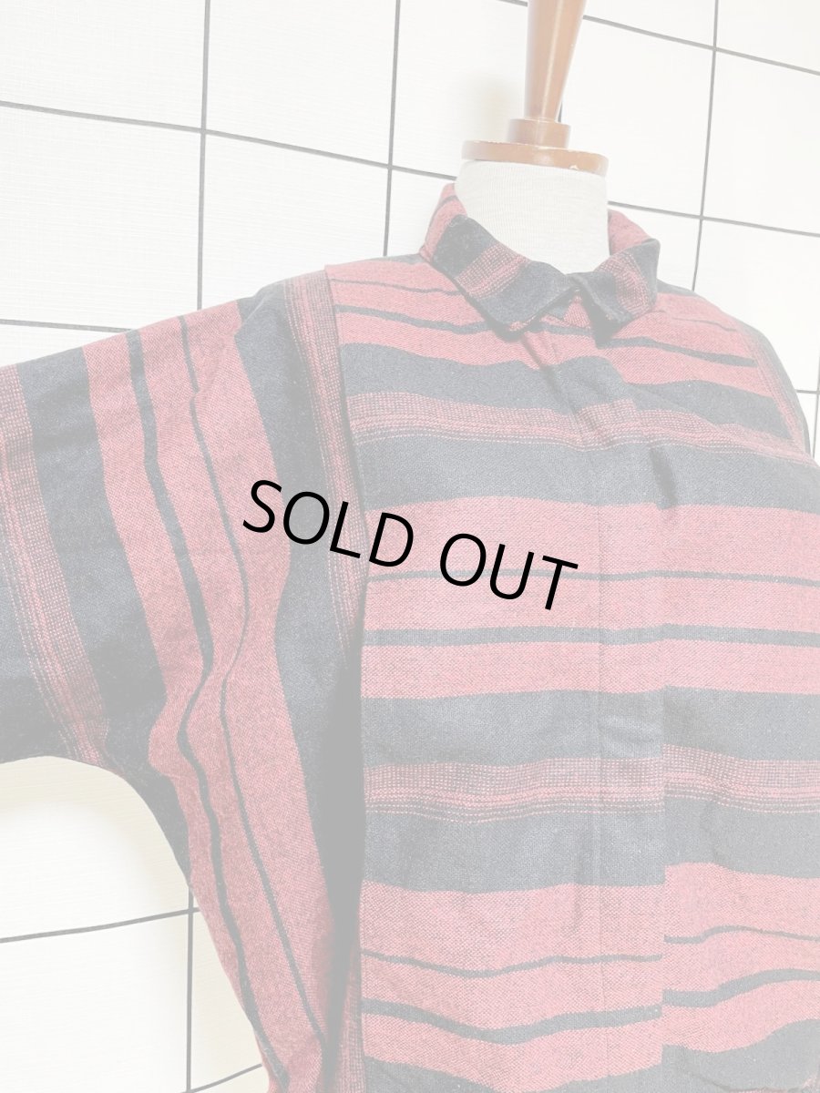 画像6: ボーダー レトロ アメリカ古着 ヴィンテージジャケット (6)