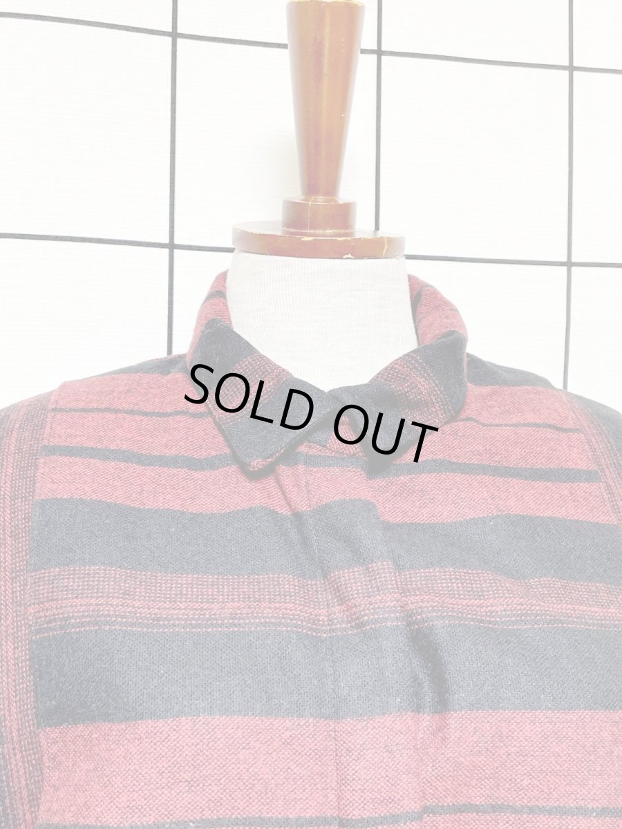 画像5: ボーダー レトロ アメリカ古着 ヴィンテージジャケット (5)