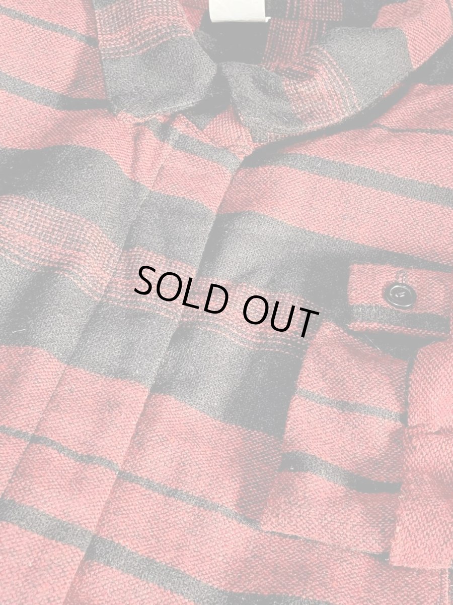 画像8: ボーダー レトロ アメリカ古着 ヴィンテージジャケット (8)