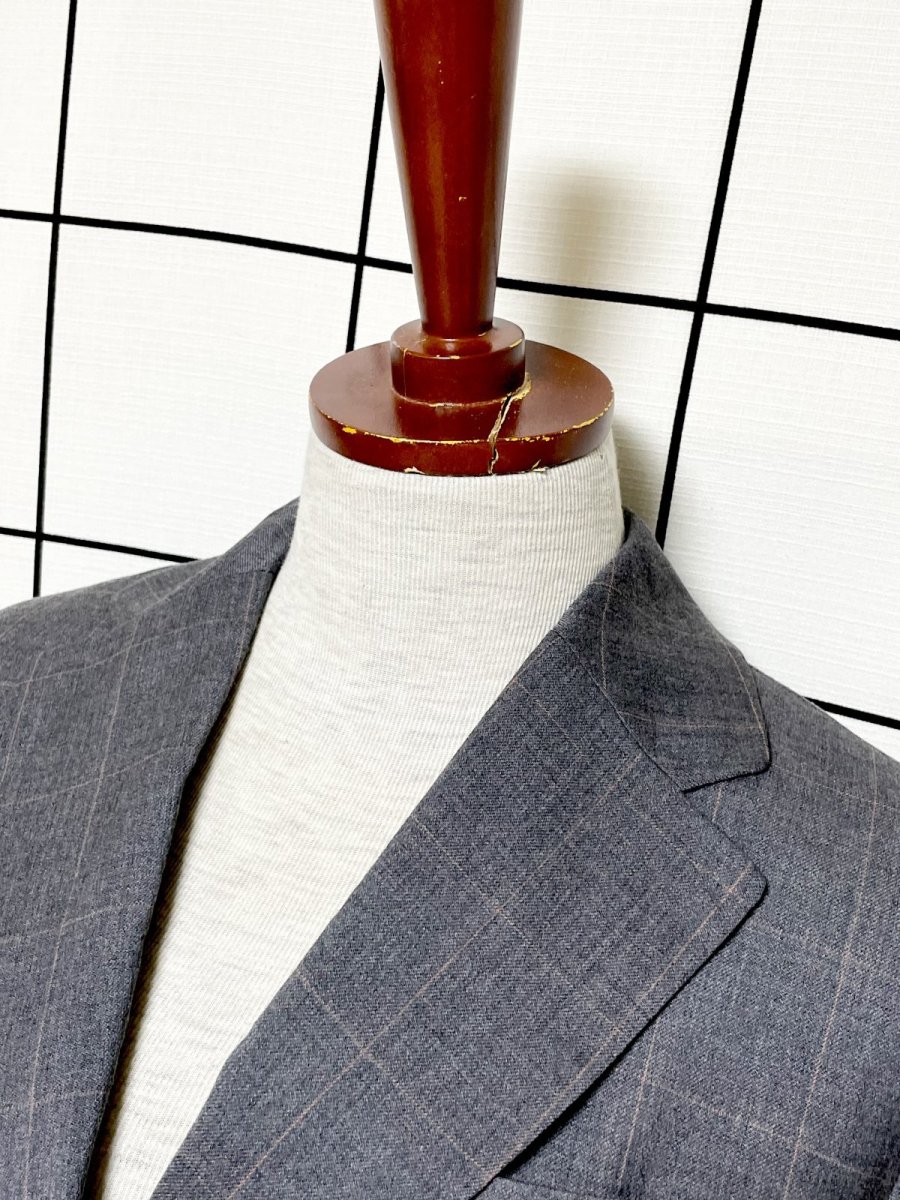 画像4: 【2500円均一対象商品】チェック柄 グレー レトロ USA古着 ヴィンテージジャケット (4)