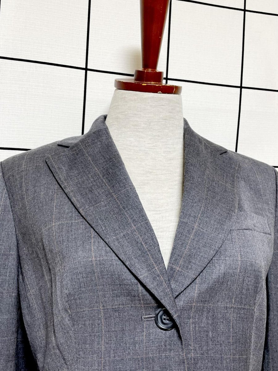 画像5: 【2500円均一対象商品】チェック柄 グレー レトロ USA古着 ヴィンテージジャケット (5)