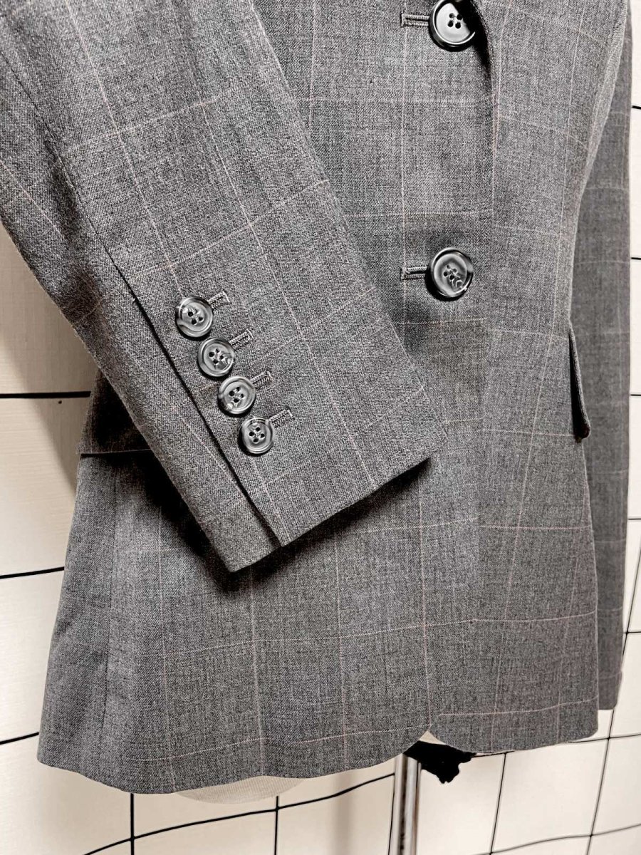 画像7: 【2500円均一対象商品】チェック柄 グレー レトロ USA古着 ヴィンテージジャケット (7)