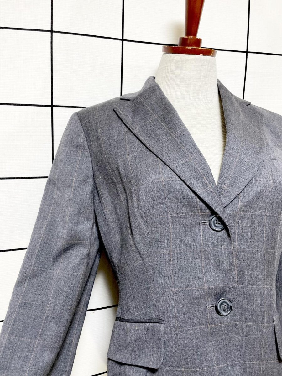 画像6: 【2500円均一対象商品】チェック柄 グレー レトロ USA古着 ヴィンテージジャケット (6)