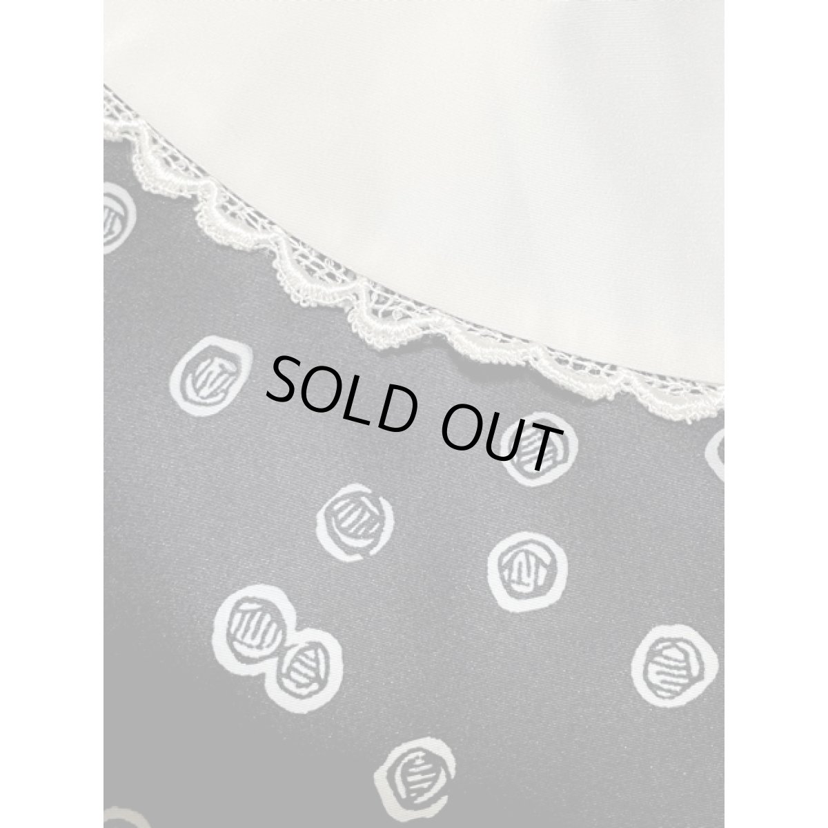 画像13: カットワークレース襟 ウエストゴム レトロ アメリカ古着 ヴィンテージワンピース (13)