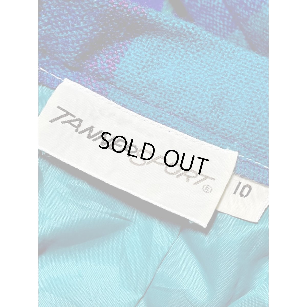 画像10: チェック柄 ウール レトロ アメリカ古着 ヴィンテージスカート (10)