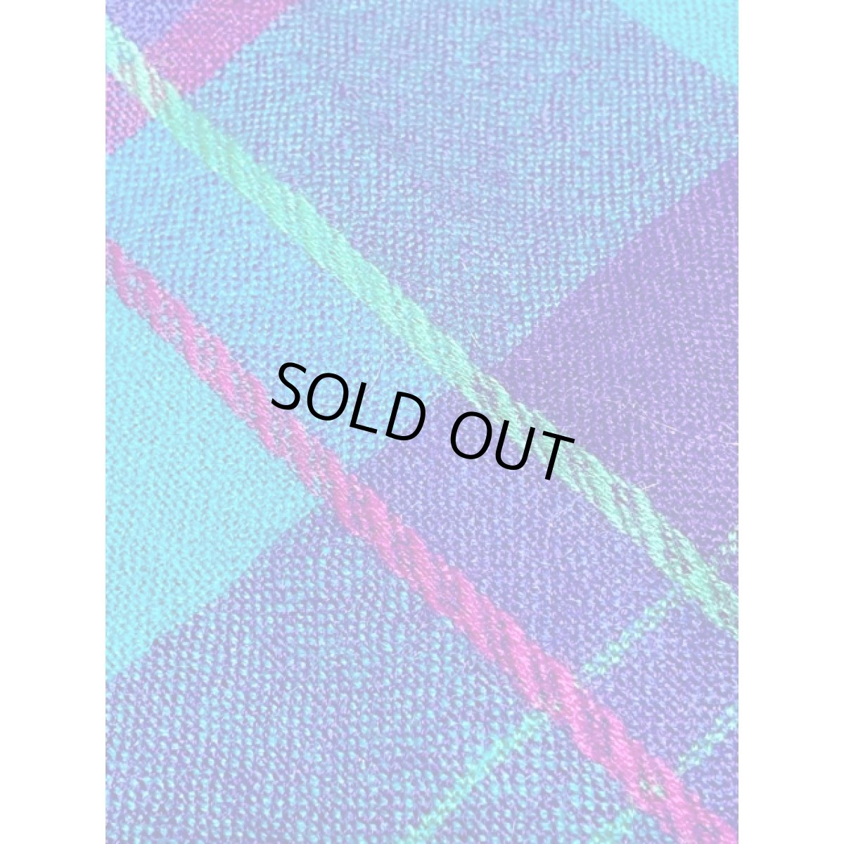 画像8: チェック柄 ウール レトロ アメリカ古着 ヴィンテージスカート (8)