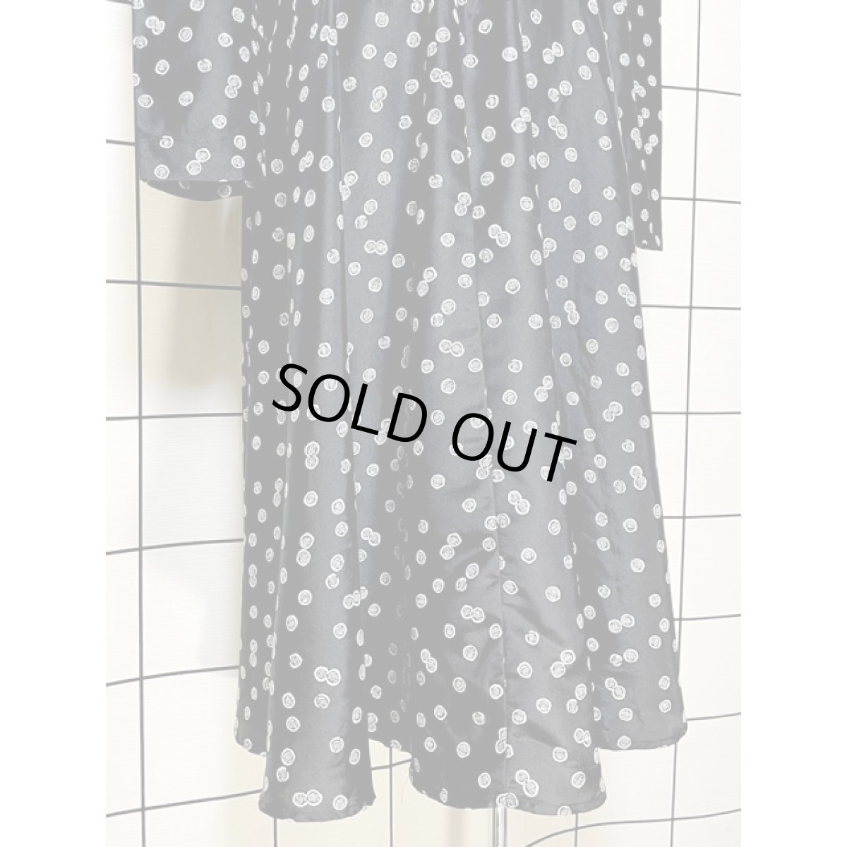 画像9: カットワークレース襟 ウエストゴム レトロ アメリカ古着 ヴィンテージワンピース (9)