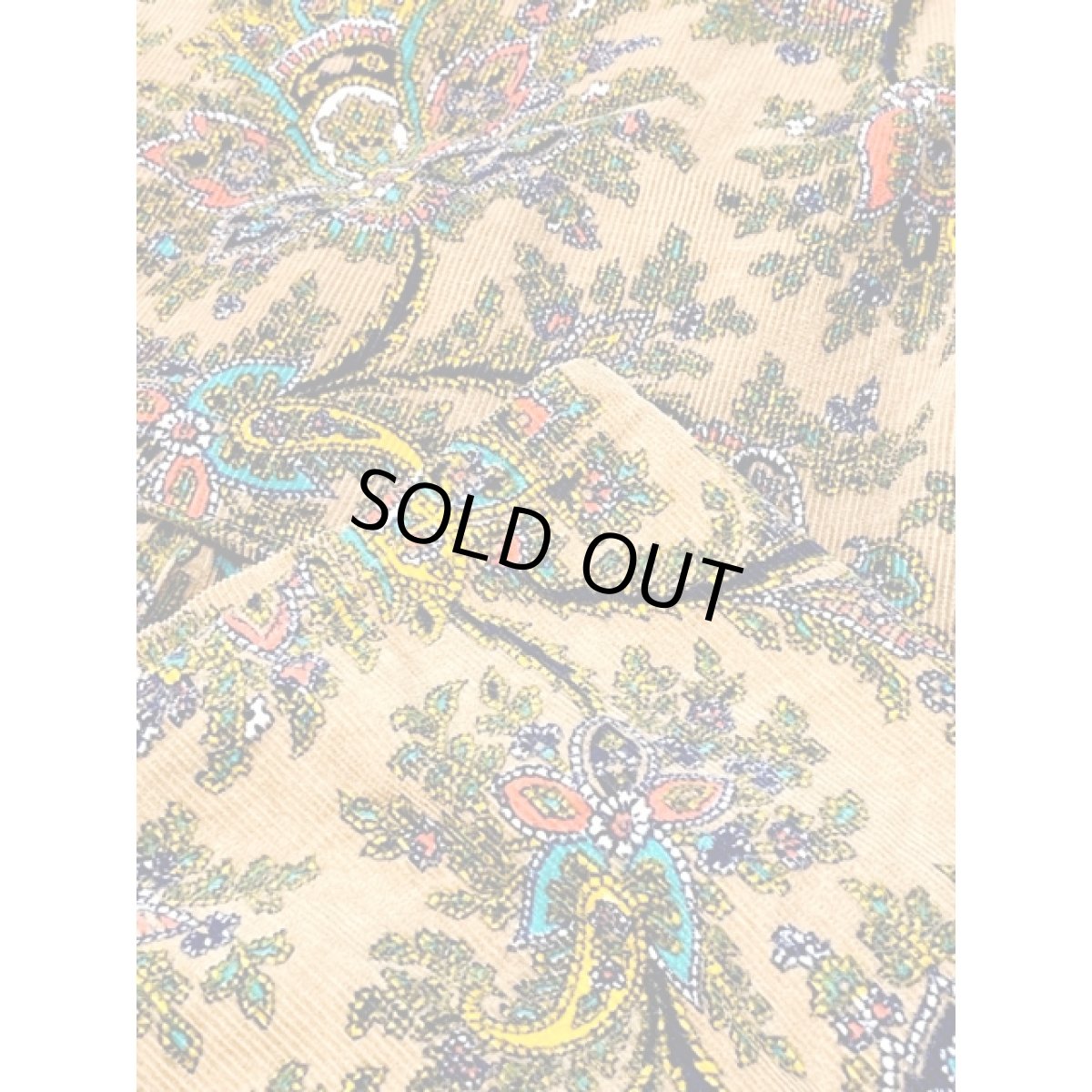 画像8: コーデュロイ ティアード ペイズリー 暖か レトロ アメリカ古着 ヴィンテージロングスカート (8)