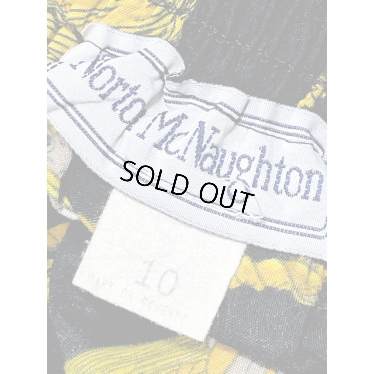 画像11: スカーフ柄 ブラック ウエストゴム レトロ 古着 ヴィンテージスカート (11)