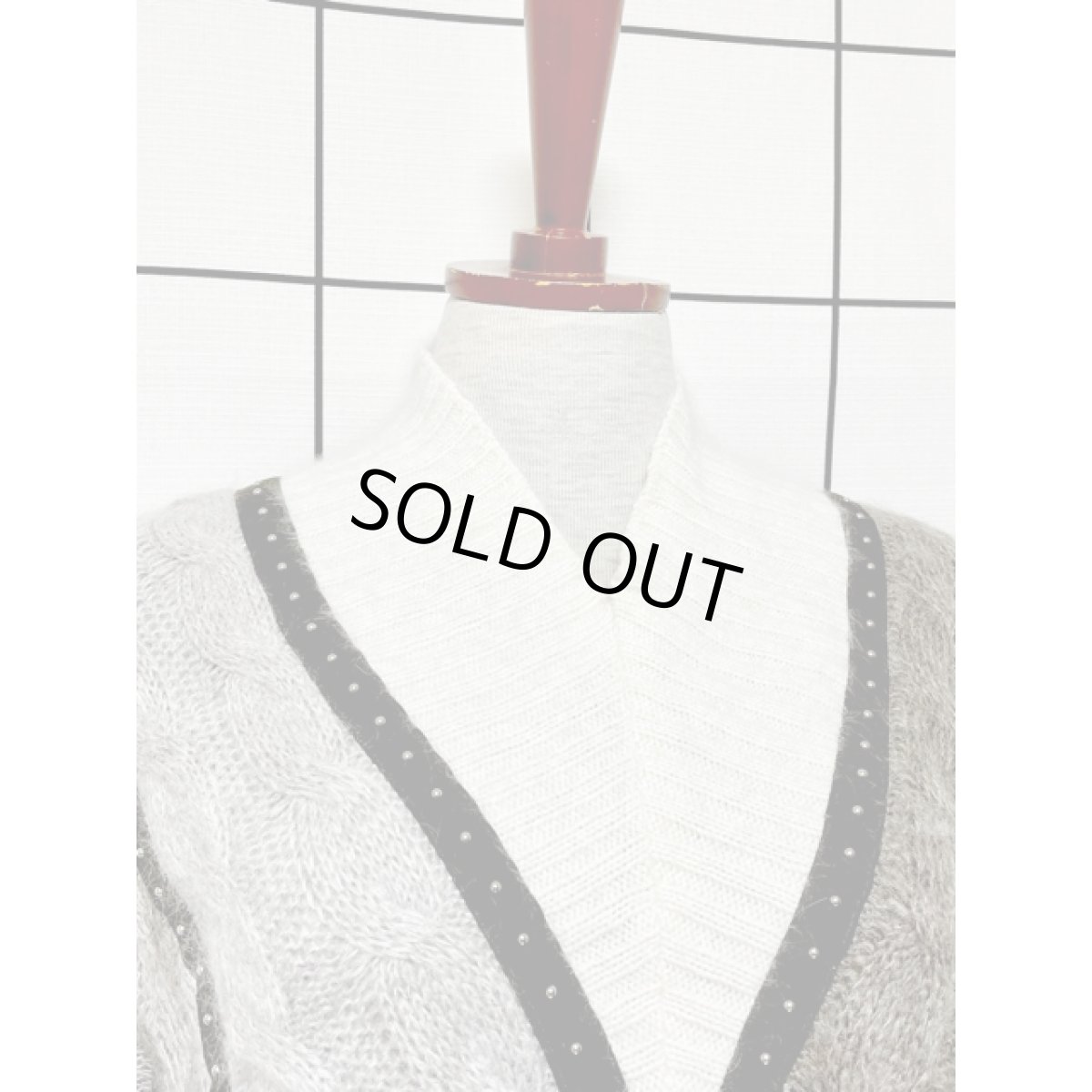 画像5: Italy製 スタッズ モヘア アンゴラ レトロ ヨーロッパ古着 ヴィンテージニットセーター (5)