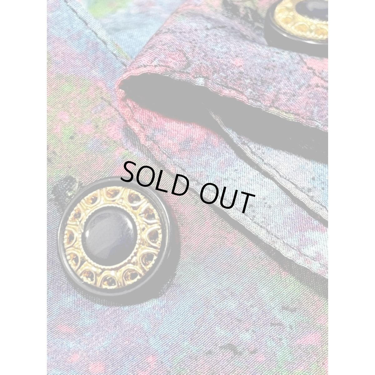 画像11: アート柄 オーバーサイズコーデにも レトロ ヨーロッパ古着 長袖 シャツ ヴィンテージブラウス (11)