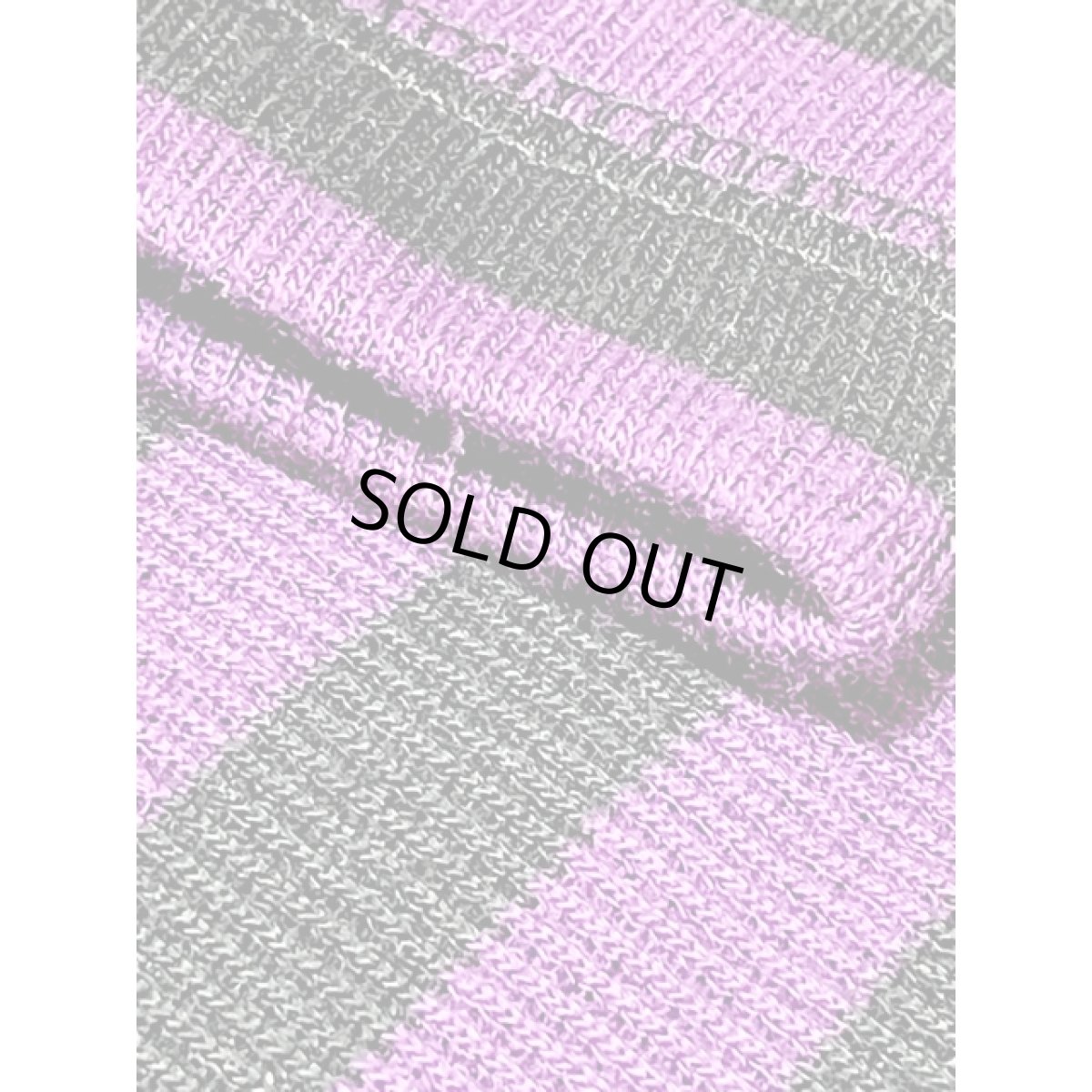 画像9: ボーダー パープル ブラック プルオーバー レトロ アメリカ古着 シャツ ヴィンテージトップス (9)