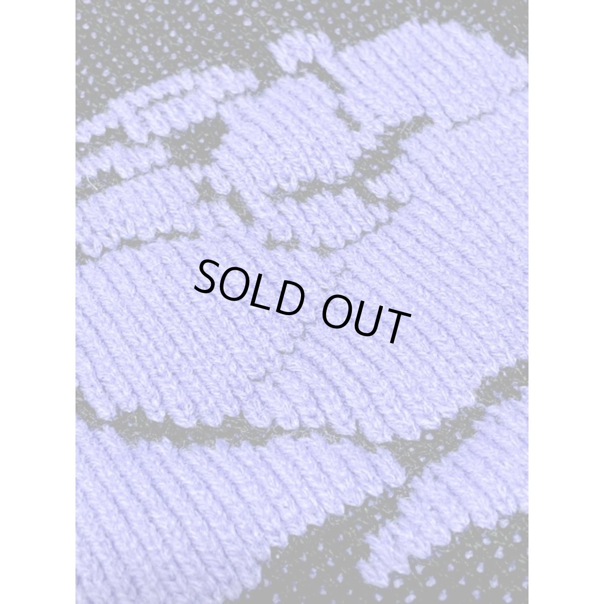 画像9: 花模様編み オーバーサイズコーデにも ブラック パープル レトロ USA古着 ヴィンテージニットセーター (9)