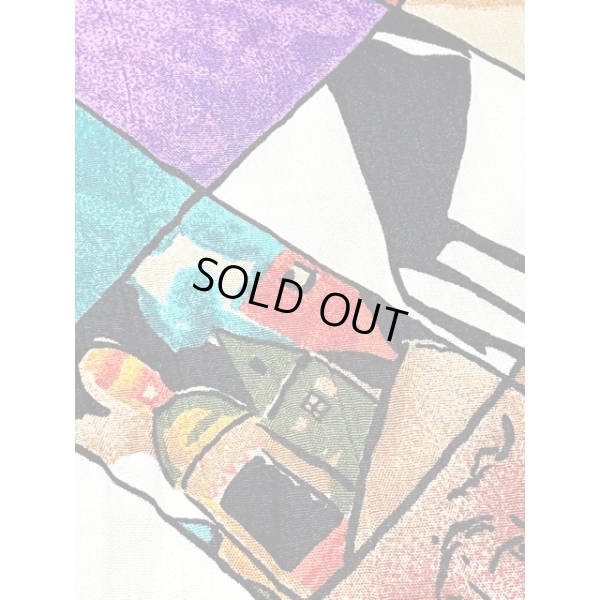 画像12: カラフル アート柄 ウエストゴム レトロ アメリカ古着 ヴィンテージロングスカート (12)