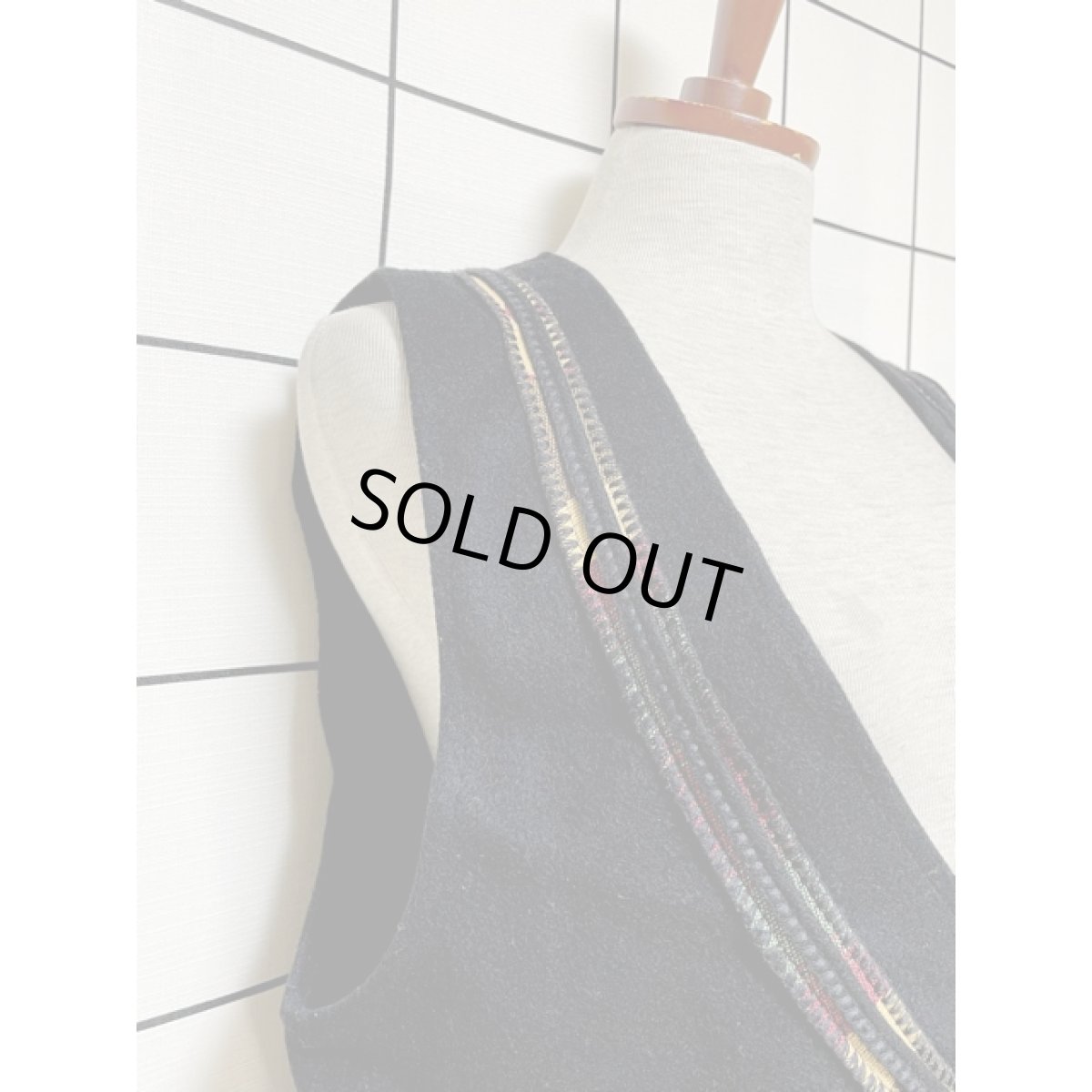 画像7: ネイティブ ブラック レトロ アメリカ古着 ヴィンテージベスト (7)