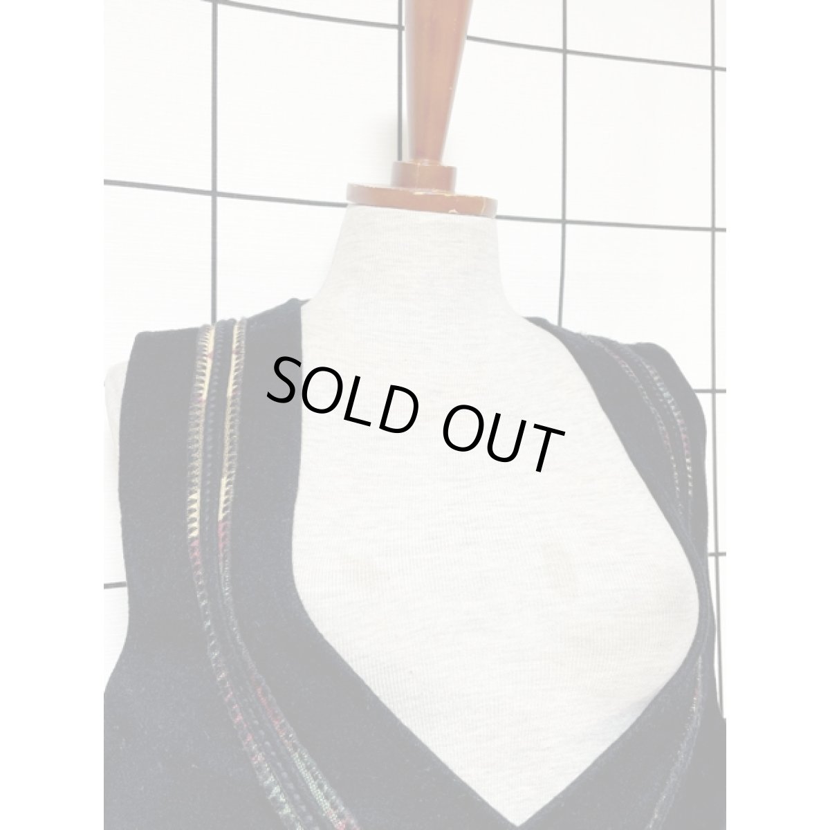 画像6: ネイティブ ブラック レトロ アメリカ古着 ヴィンテージベスト (6)