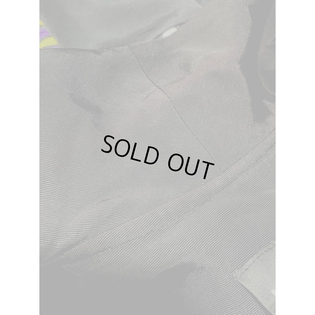 画像12: シャーリングデザイン ブラック ウール レトロ USA古着 ヴィンテージライトコート (12)